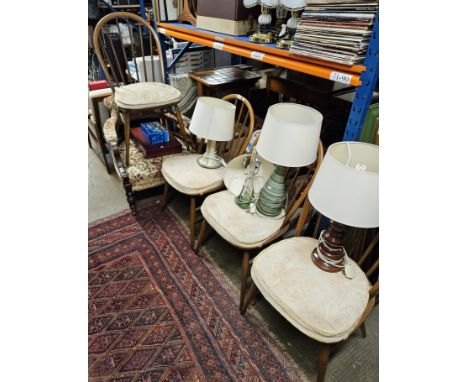 SET OF 4 ERCOL DINING ROOM CHAIRS&nbsp;