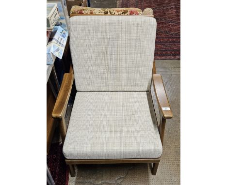 MID CENTURY TEAK ARMCHAIR&nbsp;