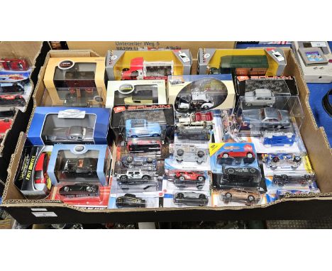 BOX CONTAINING APPROX 30 BOXED MODEL VEHICLES&nbsp;