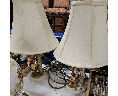 2 GOEBEL TABLE LAMPS   Condition   