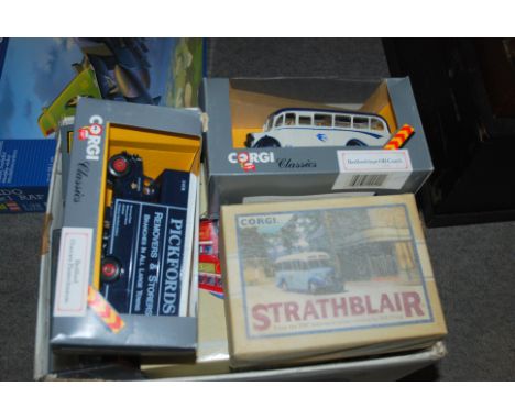 A box of Corgi Classic model in original boxes, Revell model etc Condition Report: Available upon request