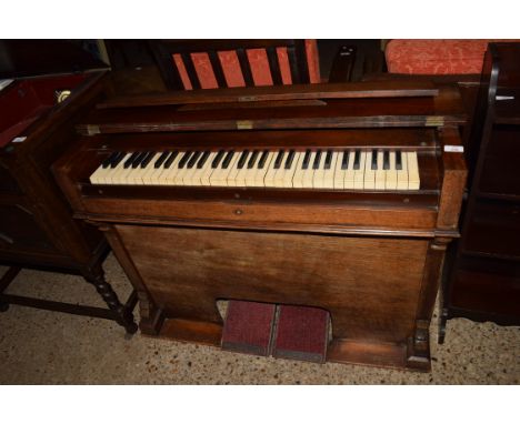 SMALL EARLY 20TH CENTURY HARMONIUM, WIDTH APPROX 105CM