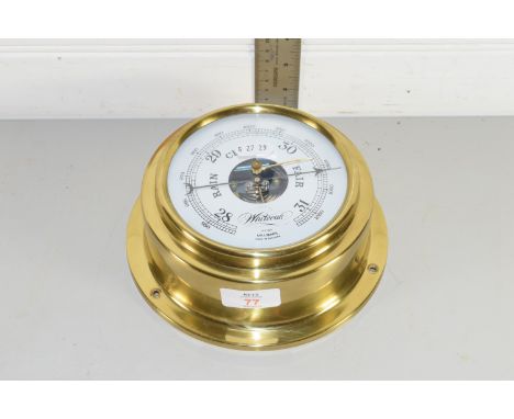 BRASS MODEL OF A SHIP'S BAROMETER