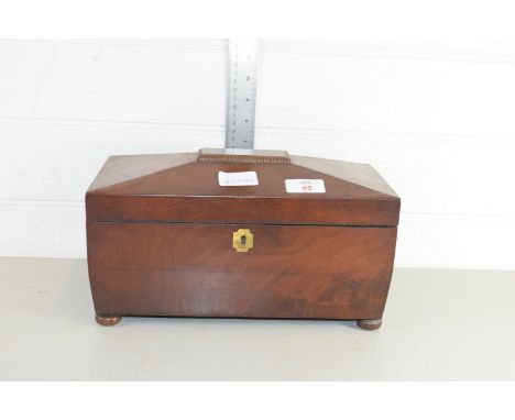 MAHOGANY TEA CADDY
