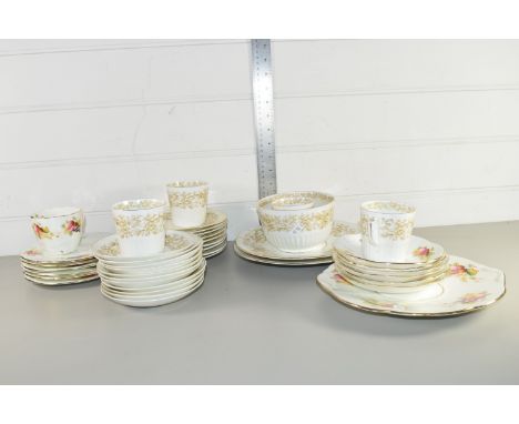 CERAMICS, MAINLY TEA WARES, CUPS, SAUCERS, SIDE PLATES ETC, SOME WITH A FRUIT DESIGN
