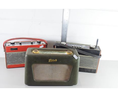 THREE VINTAGE PORTABLE RADIOS BY ROBERTS