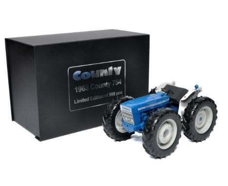 Universal Hobbies 1/16 diecast model farm issue comprising County 754 Super Four Tractor. Special Edition of 999 pcs. Excelle