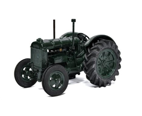 Scaledown Models 1/32 White Metal Farm Model issue comprising Fordson Standard Tractor with rubber tyres (green). 