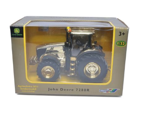 Britains Farm No. 42725 John Deere 7280R Tractor. Special Gold Edition for Agritechnica 2011. Limited to just 102 pcs. Model 