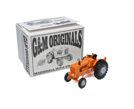 G&amp;M Originals 1/32 Hand Built Farm Model issue comprising Marshall MP6 Tractor. With original box. 