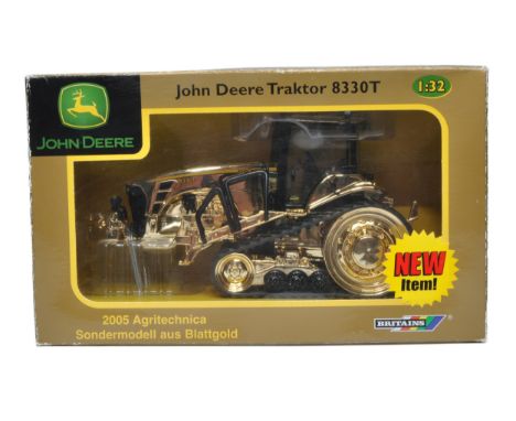 Britains Farm No. 42194 John Deere 8330T Tracked Tractor. Special Gold Edition for Agritechnica 2005. Limited to just 102 pcs