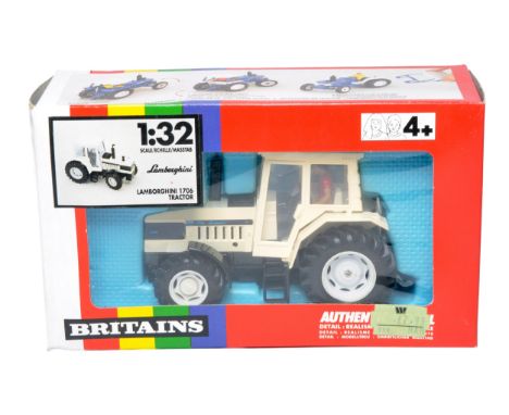Britains Farm 1/32 diecast model issue comprising No. 9528 Lamborghini 1706 Tractor. Very good to excellent (some minor white