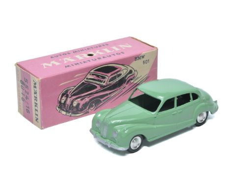 Marklin No. 8016 BMW 501. Olive Green. Displays excellent with the odd speck of wear. In excellent original box. 
