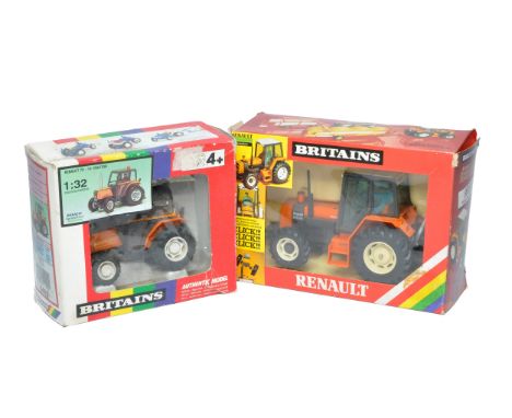 Britains Farm 1/32 diecast model issues comprising No. 9492 Renault 70-14 Tractor plus No. 9518 Renault 145-14. Both look ver
