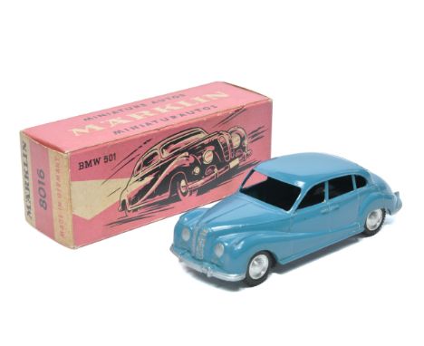 Marklin No. 8016 BMW 501. Blue. Displays excellent with the odd speck of wear. In excellent original box. 
