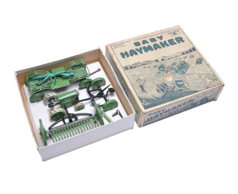 Animate (USA) 1920's Tinplate Baby Haymaker Tractor and Implement Set. Contents display very good to excellent as shown, in f