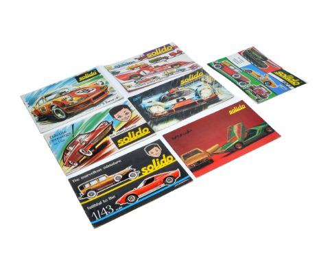 A group of Solido older issue toy product catalogues. Mostly very good or excellent. 