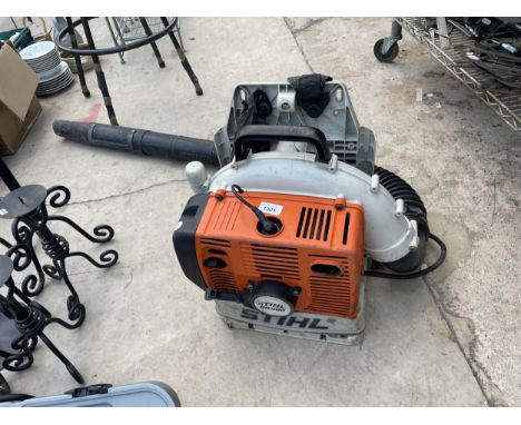A STIHL BR 380 PETROL ENGINE BACK PACK LEAF BLOWER 