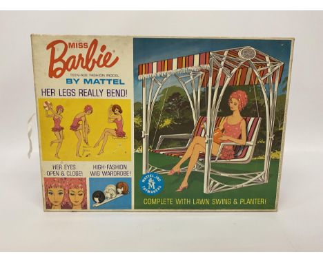 AN ORIGINAL 1963 BOXED MATTEL BARBIE LAWN SWING SET 