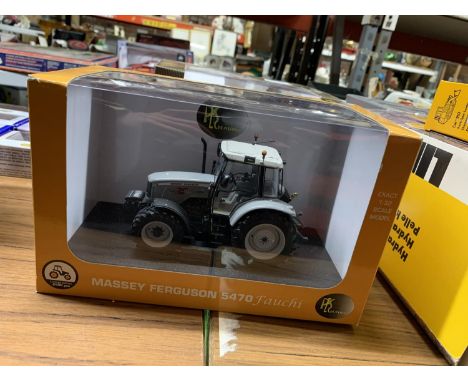 A LIMITED EDITION OF 2500 UNIVERAL HOBBIES MODEL MASSEY FERGUSON 5470 TRACTOR 1:32 