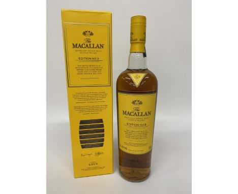 1 X 70CL BOXED BOTTLE - THE MACALLAN EDITION 3 HIGHLAND SINGLE MALT SCOTCH WHISKY 