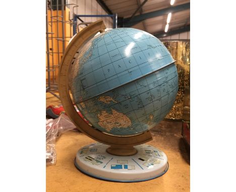 A CHAD VALLEY GLOBE ON STAND 