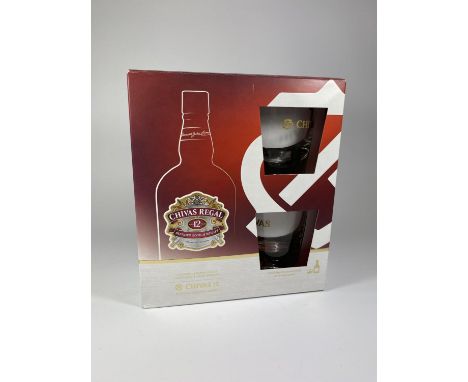 1 X 70CL BOXED GIFT SET &amp; BOTTLE SET - CHIVAS REGAL 12 YEAR OLD BLENDED SCOTCH WHISKY 