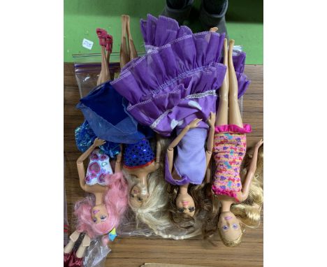 A BAG OF FOUR MATTEL DOLL FIGURES 