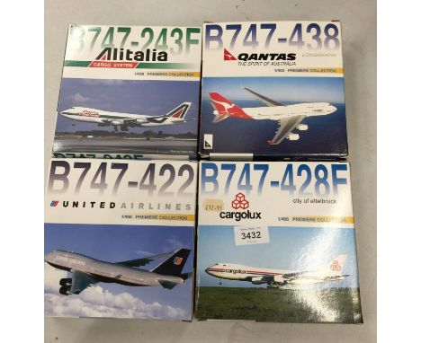 EIGHT BOXED HERPA WINGS COLLECTION MODEL AEROPLANES - SCALE 1:500 