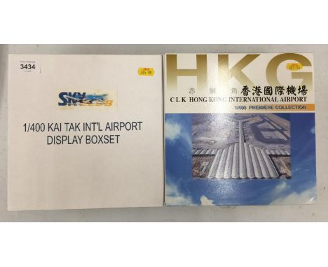 TWO 1:400 SCALE INTERNATIONAL AIRPORT BOXED COLLECTORS MODELS 