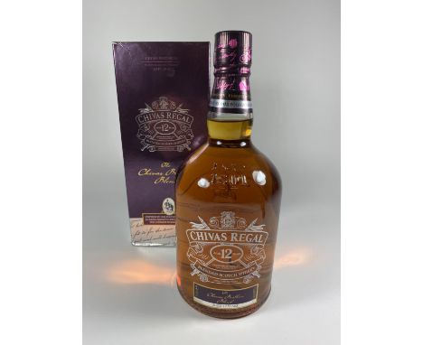 1 X 1L BOXED BOTTLE - CHIVAS REGAL 12 YEAR OLD BLENDED SCOTCH WHISKY 