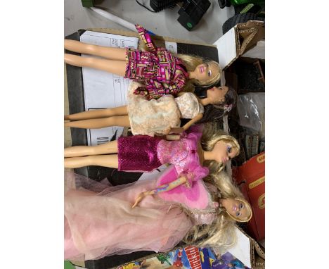 A BAG OF FOUR MATTEL DOLL FIGURES 