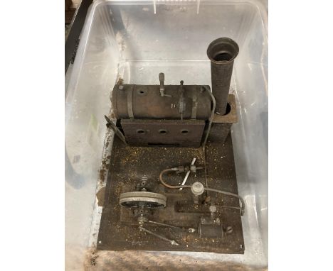 A VINTAGE STEAM ENGINE 