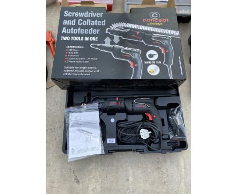 A NEW AND BOXED CONCEPT BY DUROFIX SCREWDRIVER AND COLLATED AUTOFEEDER 