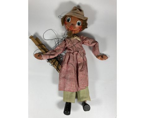 A VINTAGE 1960'S PELHAM PUPPET - FARMER, IN ORIGINAL BOX 