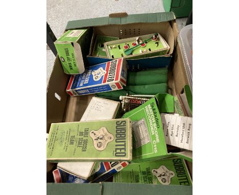 A LARGE QUANTITY OF BOXED SUBBUTEO ITEMS TO INCLUDE ENGLAND, WALES AND FURTHER TEAMS, GOALS, SCORE BOARD ETC 