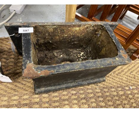 A VINTAGE CAST HOPPER HEAD 