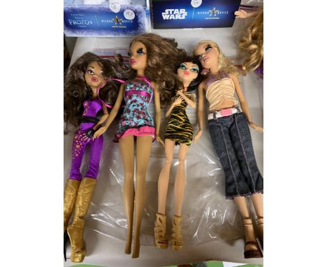 A BAG OF FOUR MATTEL DOLL FIGURES 