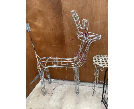 A MAINS ELECTRIC LIGHT UP REINDEER 