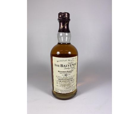 1 X 70CL BOTTLE - THE BALVENIE FOUNDERS RESERVE 10 YEAR OLD SINGLE MALT SCOTCH WHISKY 