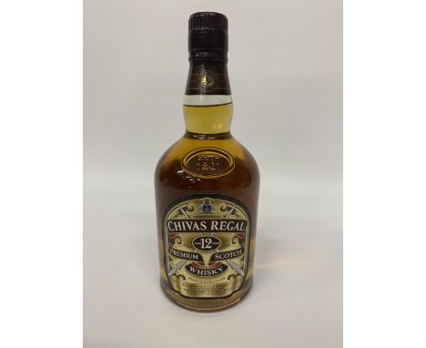 1 X 70CL BOTTLE - CHIVAS REGAL 12 YEAR OLD PREMIUM SCOTCH WHISKY 