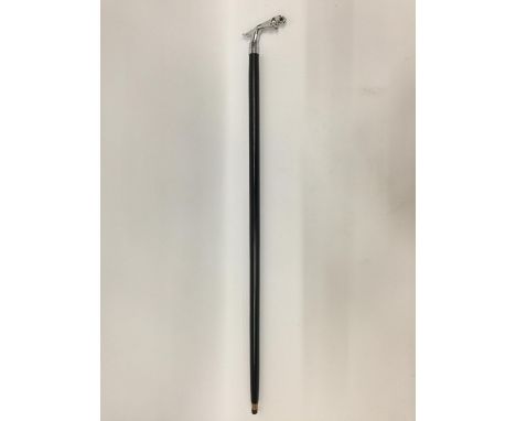 A JAGUAR HANDLED WALKING STICK 