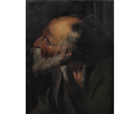 Mihaly VON MUNKACSY (1844-1900) oil on canvas "portrait" - Weight:  3.50 kg - Region: Ukraine - Sizes: H 640 mm L 540 mm - Co