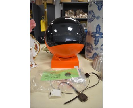 A JVC Videosphere portable television, model 3240UK, includes manual, h33cm.