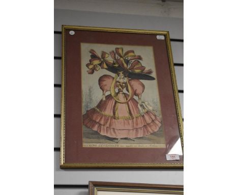 After Gianfranco Missiaja (Eng), polychrome print, Nothing extenuate nor aught set down in malice, 46cm x 32cm.