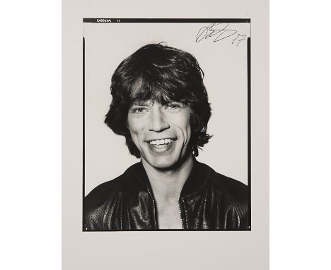 107
DAVID BAILEY  1938
Mick Jagger  1977  
Stampa fotografica vintage alla gelatina sali d’argento.  Firma dell’autore al rec
