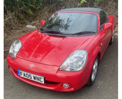 A Toyota MR2 Convertible, Registration FA05 WNC, first registered May 2005, 1794cc petrol, V5 present, three former keepers, 