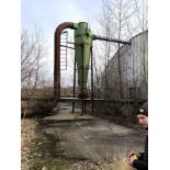 Located: Vincennes, IN -- high efficiency cyclone with stand and ductwork, loading fee $50 ***Note