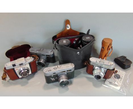 An interesting mix of Hoya 8 x 40 binoculars, a compact Greenkat three draw telescope, a flight logistics sun compass and fou