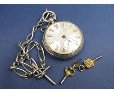 John Hawley of Hatton Garden London single fusee pocket watch, the back of the movement inscribed '52 Hatton Garden and at Co